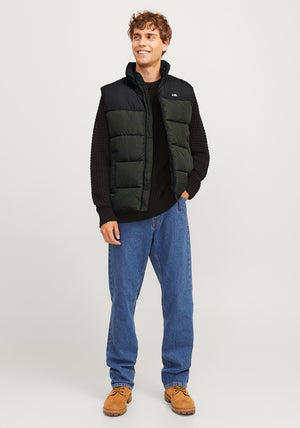 JJ Rebel by Jack & Jones Logo Gilet, Green