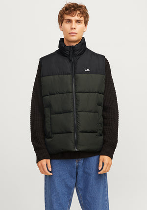 JJ Rebel by Jack & Jones Logo Gilet, Green