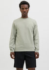 Jack & Jones Logan Crew Neck Sweatshirt, Sage Green Melange