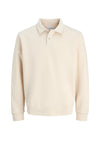 Jack & Jones Boy Bradley Polo Sweater, Cream