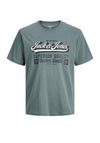 Jack & Jones Boy Short Sleeve Logo Tee, Grey