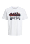 Jack & Jones Boy Short Sleeve Logo Tee, White