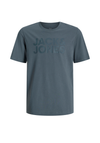 Jack & Jones Boy Corp Logo Short Sleeve Tee, Grey