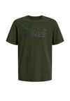 Jack & Jones Boy Corp Logo Short Sleeve Tee, Green