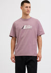 Jack & Jones Tier Front Print T-Shirt, Purple