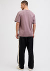 Jack & Jones Tier Front Print T-Shirt, Purple