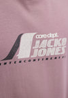 Jack & Jones Tier Front Print T-Shirt, Purple