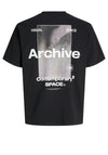 Jack & Jones Motion Photo Back T-Shirt, Black