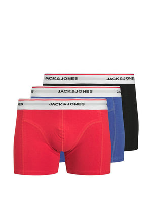 Jack & Jones Boy Kayden 3 Pack Trunks, Black Multi