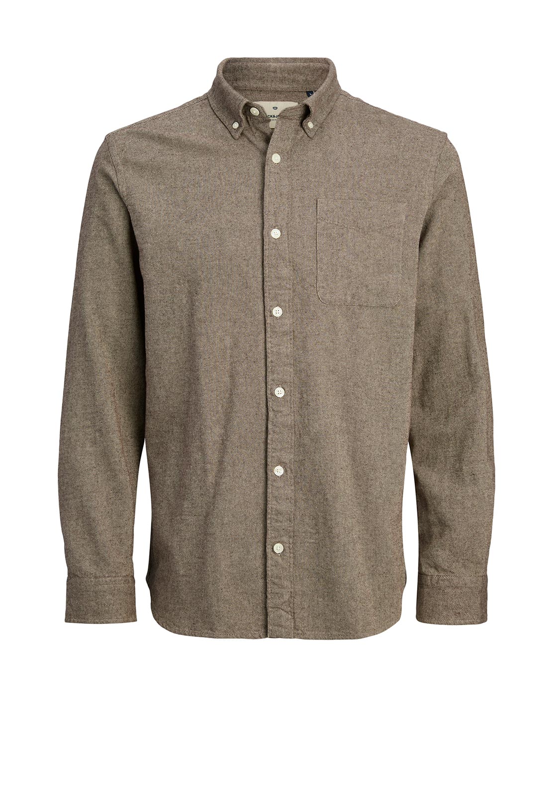 Jack & Jones Brook Twill Shirt, Light Brown