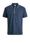 Jack & Jones Logan Polo Shirt, Dark Navy Melange