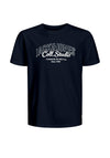 Jack & Jones Boy Makoto Short Sleeve Tee, Navy