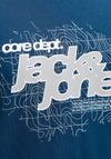 Jack & Jones Grid Graphic T-Shirt, Dark Blue