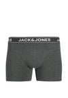 Jack & Jones 3 Pack Cotton Stretch Trunks, Grey Multi