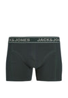 Jack & Jones 3 Pack Cotton Stretch Trunks, Grey Multi