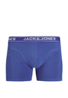 Jack & Jones 3 Pack Cotton Stretch Trunks, Black Multi