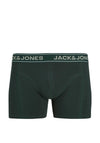 Jack & Jones 3 Pack Cotton Stretch Trunks, Black Multi