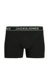 Jack & Jones 3 Pack Cotton Stretch Trunks, Black Multi