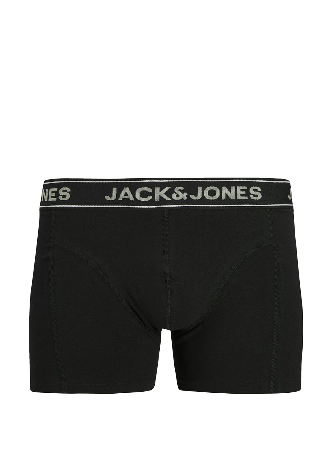 Jack & Jones 3 Pack Cotton Stretch Trunks, Black Multi