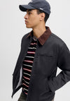 Jack & Jones Cord Collar Worker Jacket, Black