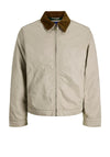 Jack & Jones Cord Collar Worker Jacket, Beige