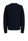 Jack & Jones Bruce Knit Crew Neck Jumper, Navy