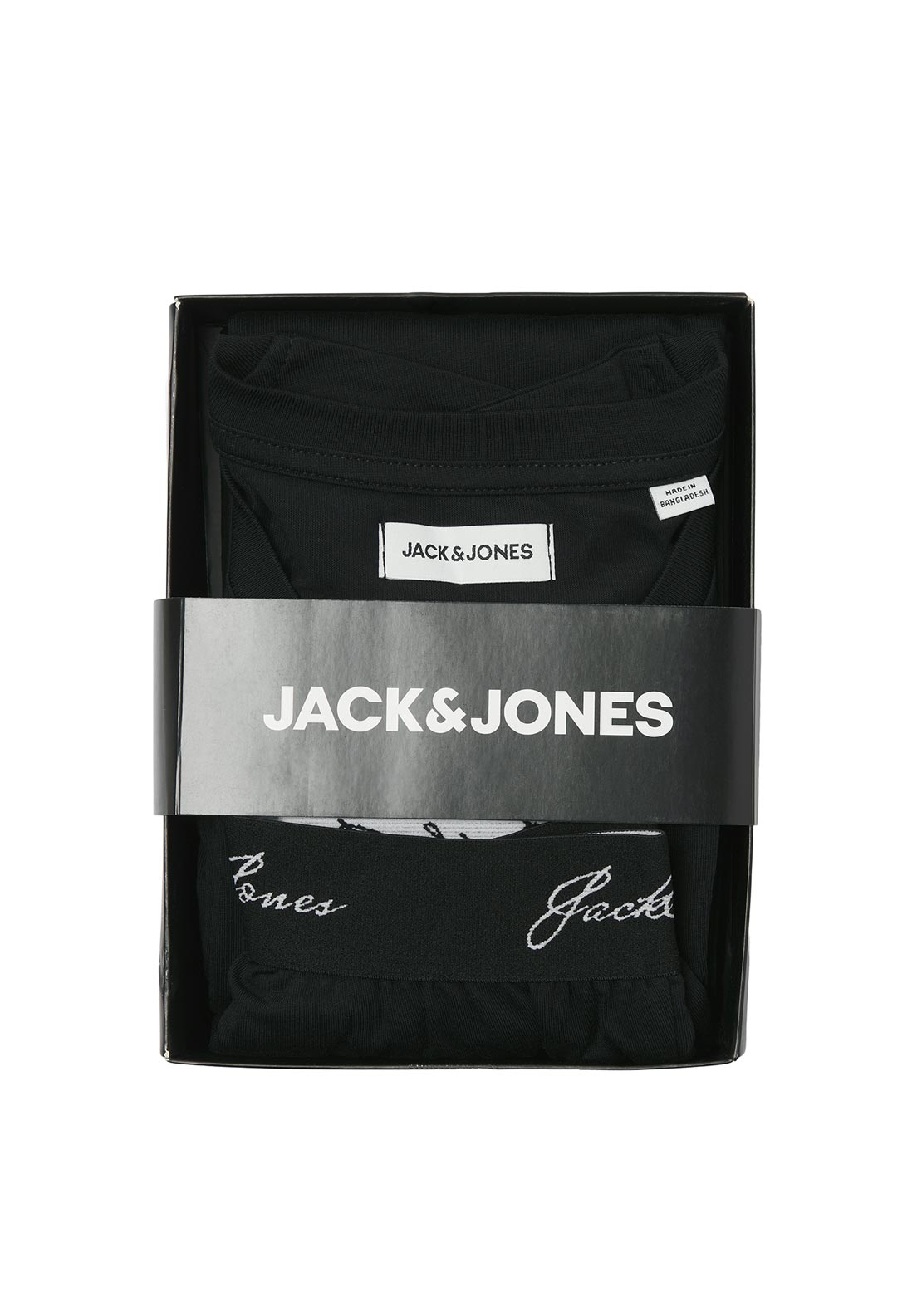 Jack & Jones Clyde Pyjama Gift Set, Black