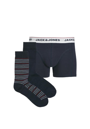 Jack & Jones Underwear & Socks Giftbox, Navy Multi