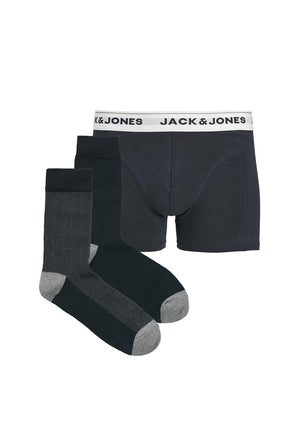Jack & Jones Underwear & Socks Giftbox, Blue Multi