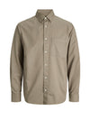 Jack & Jones Stanford Tencel Shirt, Dark Beige