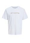 Jack & Jones Lurex T-Shirt, White