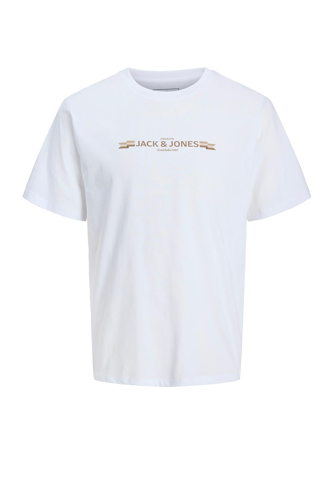 Jack & Jones Lurex T-Shirt, White