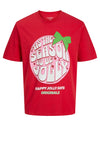 Jack & Jones Holiday Cartoon T-Shirt, Red