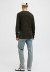 Jack & Jones Crew Neck Knit Jumper, Dark Green