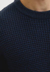 Jack & Jones Crew Neck Knit Jumper, Navy