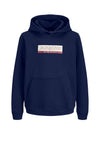 Jack & Jones Mini Boy Wood Long Sleeve Hoodie, Navy