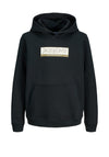 Jack & Jones Mini Boy Wood Long Sleeve Hoodie, Black