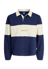Jack & Jones Boy Rebro Long Sleeve Polo, Navy