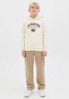 Jack & Jones Ri Long Sleeve Hoodie, Cream
