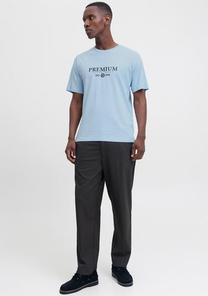 Jack & Jones Charles Short Sleeve Tee, Chambray Blue