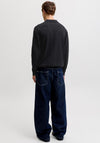 Jack & Jones Basic Long Sleeve Knit Polo Shirt, Black