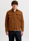 Jack & Jones Regent Corduroy Overshirt, Caramel Brown
