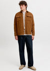Jack & Jones Regent Corduroy Overshirt, Caramel Brown