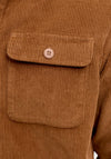 Jack & Jones Regent Corduroy Overshirt, Caramel Brown