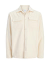 Jack & Jones Regent Corduroy Overshirt, Off White