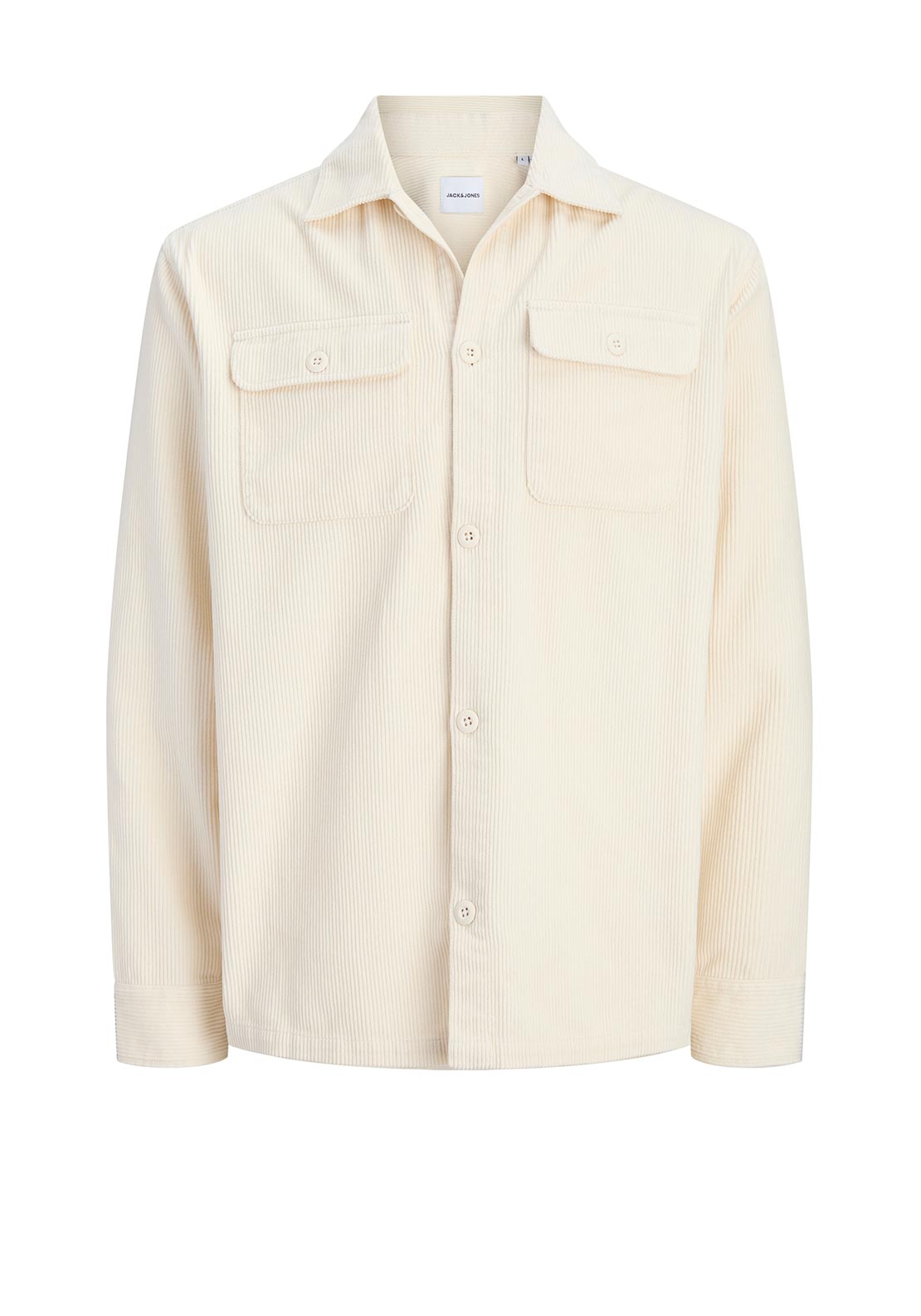 Jack & Jones Regent Corduroy Overshirt, Off White
