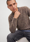 Jack & Jones Niel Knit Crew Neck Sweater, Brown