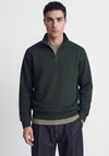 Jack & Jones Bradley Half Zip Sweatshirt, Dark Green
