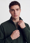 Jack & Jones Bradley Half Zip Sweatshirt, Dark Green