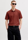 Jack & Jones Austin Polo Shirt, Burnt Orange